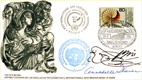 Tag der WFUNA/Tag der UNO, sig. Annabelle Wiener und Hans Erni